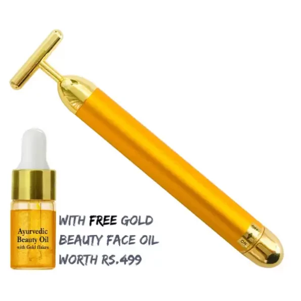 Natural Vibes 24k Gold Vibrating Face Roller & Sculptor with FREE Gold Beauty Elixir Oil, NV_gold_roller_oil-1.webp, NV gold roller oil 1