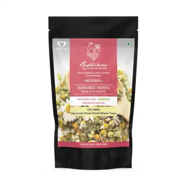 Radhikas Fine Teas and Whatnots Calming Chamomile Flower Decaf Chinese Tisane, RAF-01-056-1.webp, RAF 01 056 1