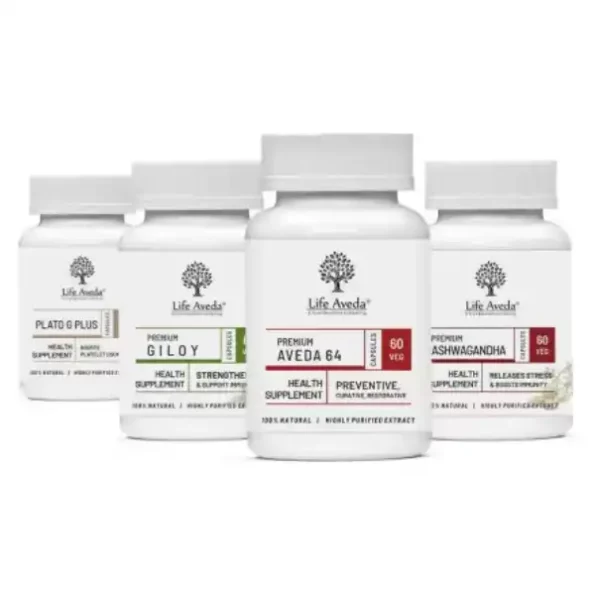 Life Aveda Dengue Fever Care Pack (Pack of 4) available on Herbkart