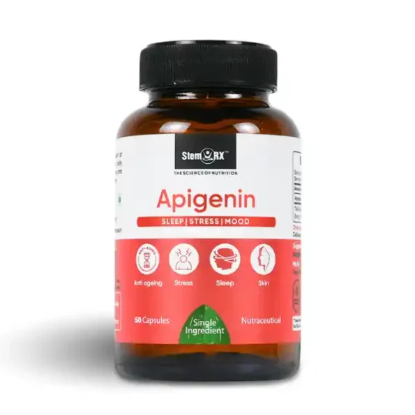 StemRX Apigenin- Sleep, Stress, Mood, 60 Veg capsules