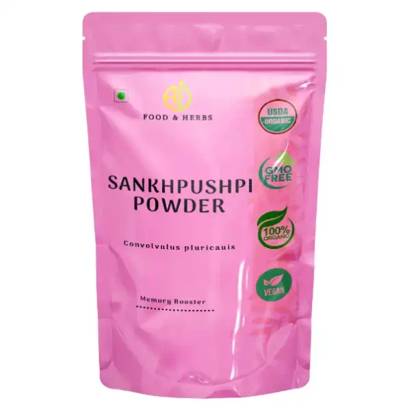 A D Food & Herbs Sankhpuspi Powder / Convolvulus pluricaulis Powder 250 Gms Pack, ADFoodHerbsSNKPSPIP-250G-1.webp, ADFoodHerbsSNKPSPIP 250G 1