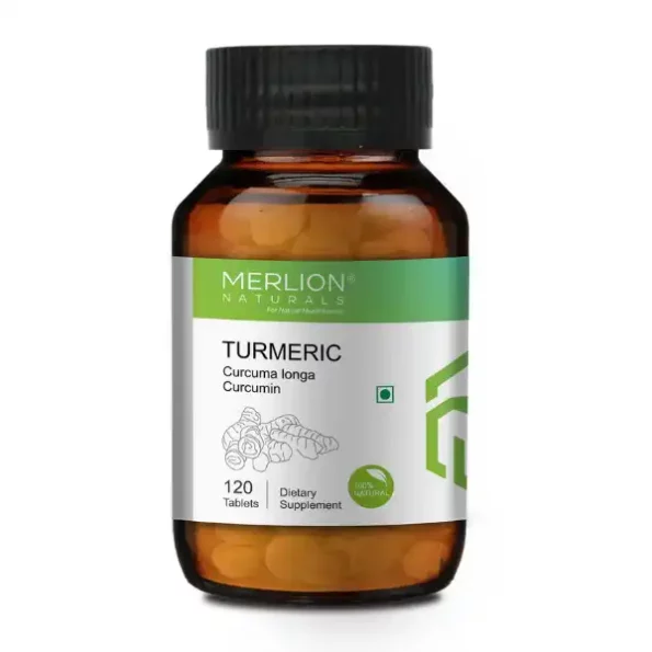 Merlion Naturals Turmeric Tablets 500mg (120 Tablets), N1458-1.webp, N1458 1