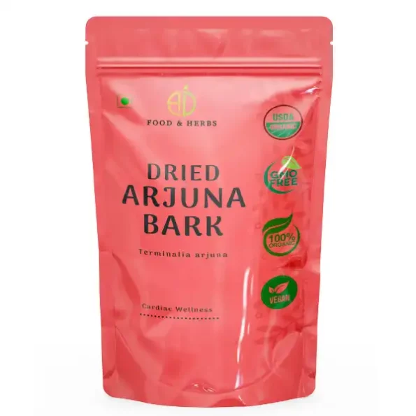 A D Food & Herbs Dry Arjuna, Terminalia Arjuna Bark, Arjun Ki Chaal 250 Gms pack available on Herbkart