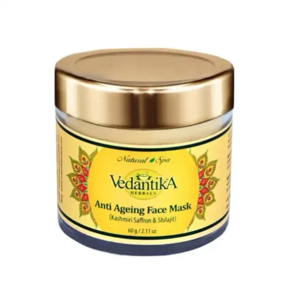 Vedantika Herbals Anti Ageing Mask (With Saffron And Shilajit) available on Herbkart