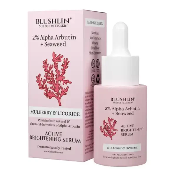 Blushlin 2% Alpha Arbutin Serum For Glowing Skin with Seaweed (30ml), BlushlinSSBL_ALPHA-1.webp, BlushlinSSBL ALPHA 1