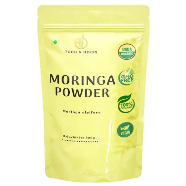 A D Food & Herbs Moringa Leaves Powder / Drumstick Plant / Moringa Oleifera Leaves Powder 100 Gms Pack, ADFoodHerbsMRNGAP-100G-1.webp, ADFoodHerbsMRNGAP 100G 1