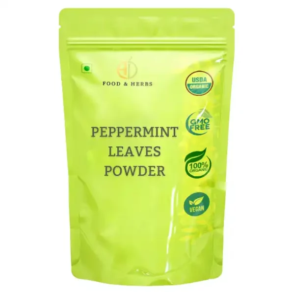 A D Food & Herbs Peppermint Leaves Powder 250 Gms Pack, ADFoodHerbsPPRMNTP-250G-1.webp, ADFoodHerbsPPRMNTP 250G 1