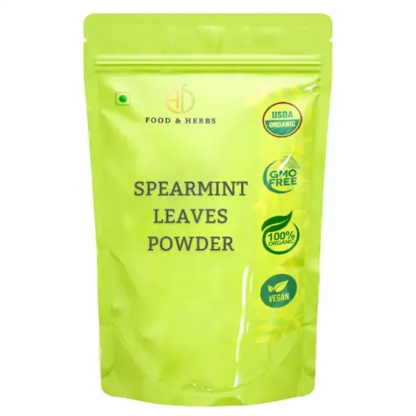 A D Food & Herbs Spearmint Leaves Powder 250 Gms Pack, ADFoodHerbsSPMNTP-250G-1.webp, ADFoodHerbsSPMNTP 250G 1