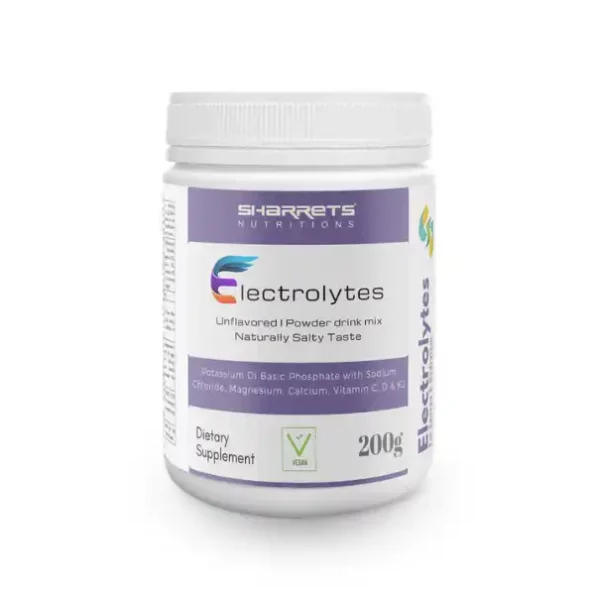 Sharrets Nutrition Electrolytes Powder, 200G Unflavored I Sugar Free I Keto Supplement, SharretsNutritionSN151-1.webp, SharretsNutritionSN151 1