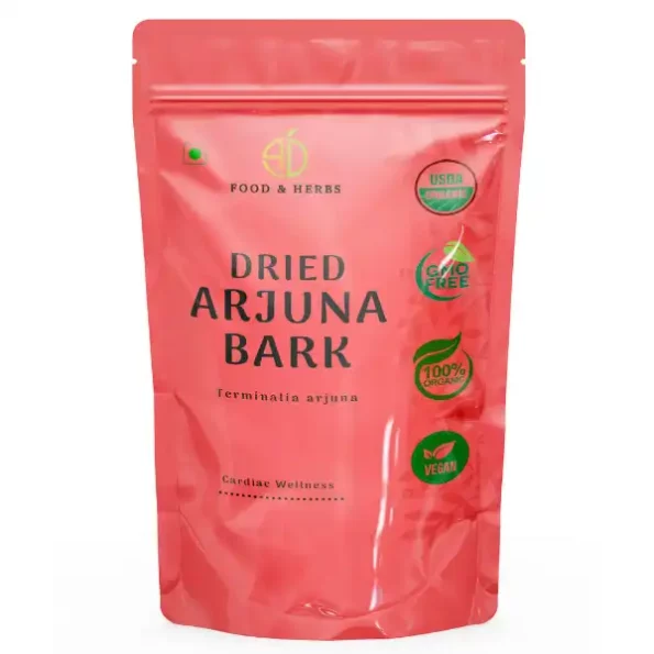 A D Food & Herbs Dry Arjuna, Terminalia Arjuna Bark, Arjun Ki Chaal 100 Gms pack, ADFoodHerbsARJN-100G-1.webp, ADFoodHerbsARJN 100G 1