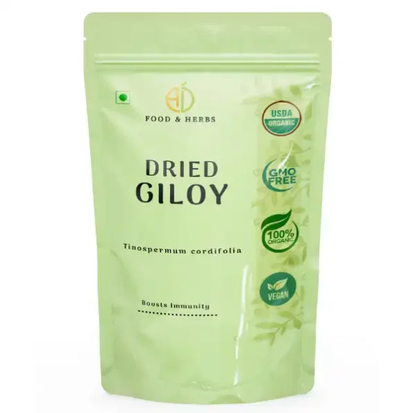 A D Food & Herbs Organic Dried Giloy / Tinospora Cordifolia 250 Gms Pack, ADFoodHerbsGLOY-250G-1.webp, ADFoodHerbsGLOY 250G 1