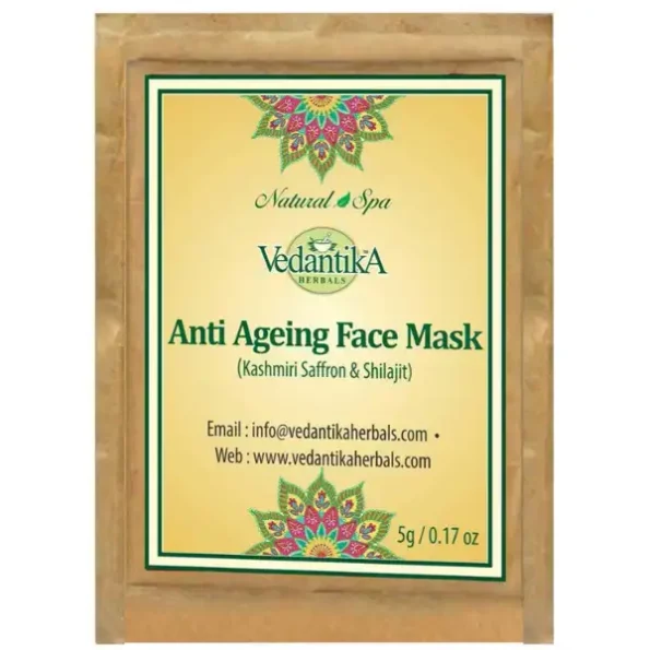 Vedantika Herbals Trial Pack -Anti Ageing Face Mask (With Saffroan And Shilajit), Vedantika-046-1.webp, Vedantika 046 1