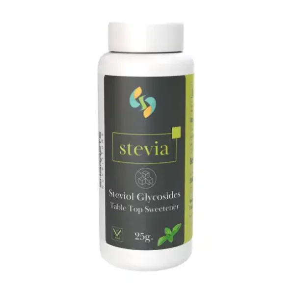 Sharrets Nutrition Stevia (Steviol Glycosides) Powder, 25G I Natural Natural Table Top Sweetener – A Healthier Alternative To Sugar, SharretsNutritionSN168-1.webp, SharretsNutritionSN168 1