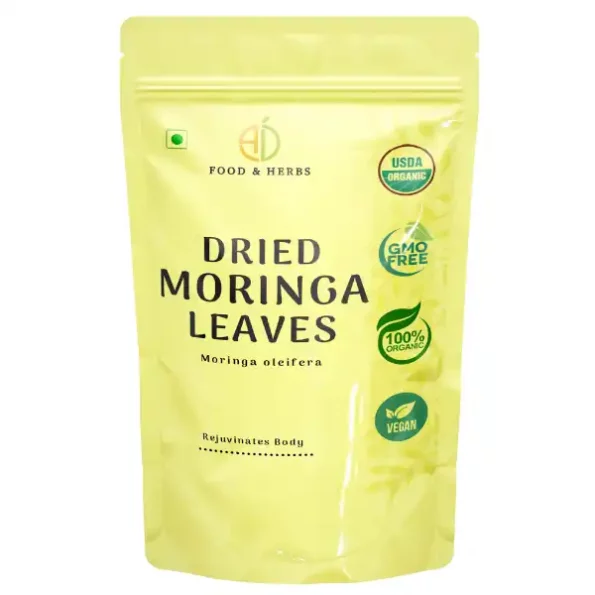 A D Food & Herbs Dried Moringa Leaves / Drumstick Plant / Moringa Oleifera Leaves 50 Gms Pack, ADFoodHerbsMRNGADY-50G-1.webp, ADFoodHerbsMRNGADY 50G 1