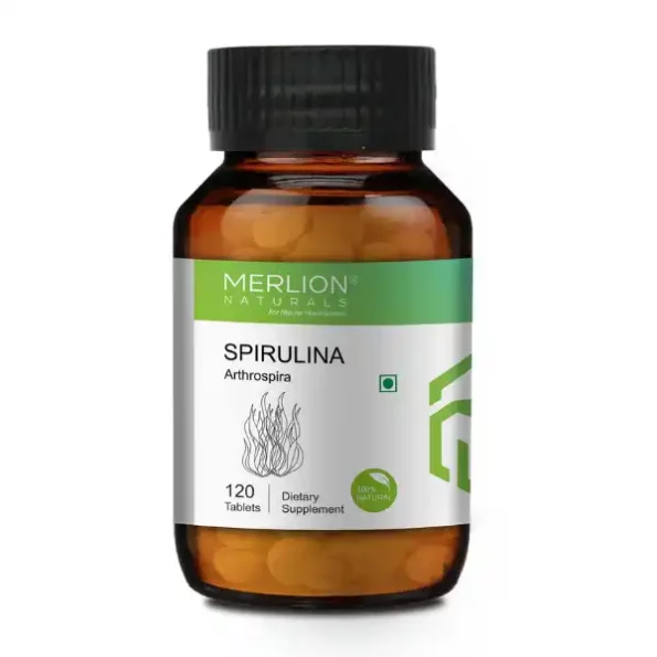 Merlion Naturals Spirulina Tablets 500mg (120 Tablets), N146-1.webp, N146 1