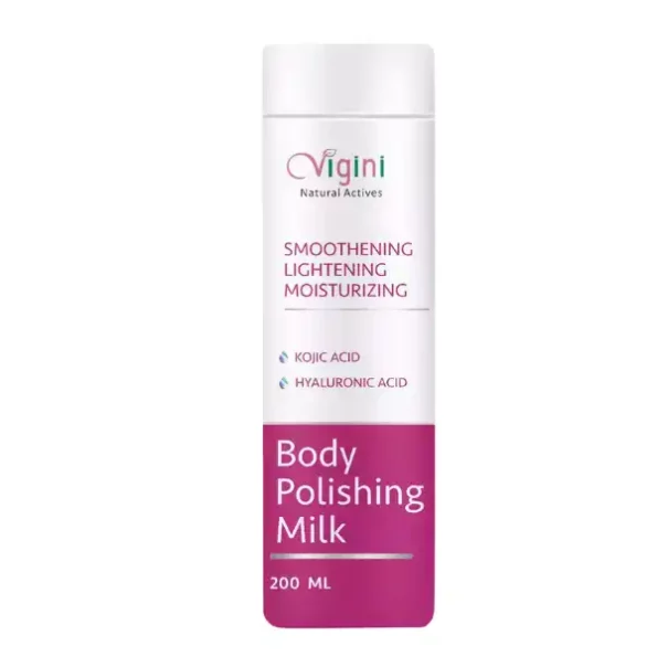 Vigini Body Skin Brightening Whitening Polishing Milk Lotion Kojic & Hyaluronic Acid Moisturizer - 200ml, DermistryBPM-200ml-1.webp, DermistryBPM 200ml 1