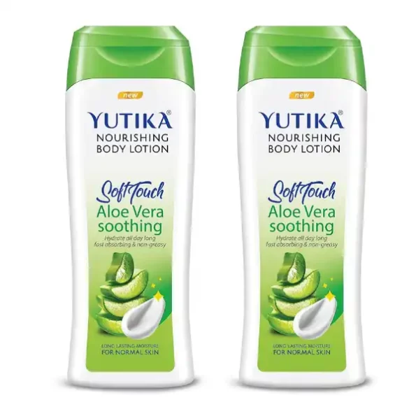 Yuthika Aloe Vera Body Lotion, Instant Hydration, Fast Absorbing & Long Lasting Nourishing Body Lotion 200ml, 9912-YU-LOTN-200ML-ALOVERA-FLIP-PK2-1.webp, 9912 YU LOTN 200ML ALOVERA FLIP PK2 1