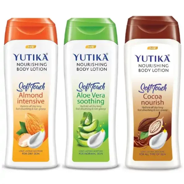 Yuthika Nourishing Body Lotion Long Lasting Bodylotion for Women & Men 100ml (Almond, Aloe Vera & Cooa Nourish), 9902-9906-2913-Combo-YU-LOTN-100ML-ALMND-ALOVERA-COCOA-1.webp, 9902 9906 2913 Combo YU LOTN 100ML ALMND ALOVERA COCOA 1