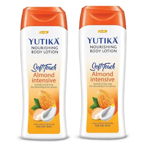 Yuthika Almond Body Lotion for Dry Skin, Non-Greasy, Fast Absorbing & Long Lasting Nourishing Body Lotion 200ml available on Herbkart