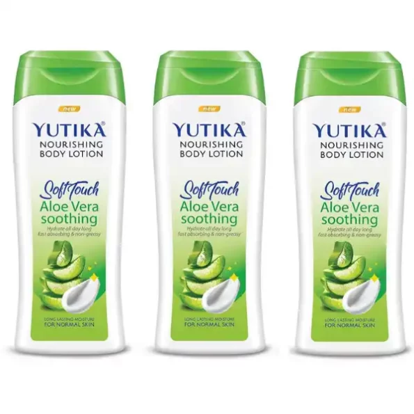 Yuthika Aloe Vera Body Lotion for Instant Hydration, Fast Absorbing & Long Lasting Nourishing Body Lotion 300ml available on Herbkart