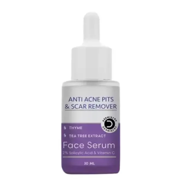 Dermistry Anti Acne 2% Salicylic Acid Niacinamide & Vitamin C Pits Scars Dark Spots Face Serum - 30ml, DermistryAFS-1.webp, DermistryAFS 1