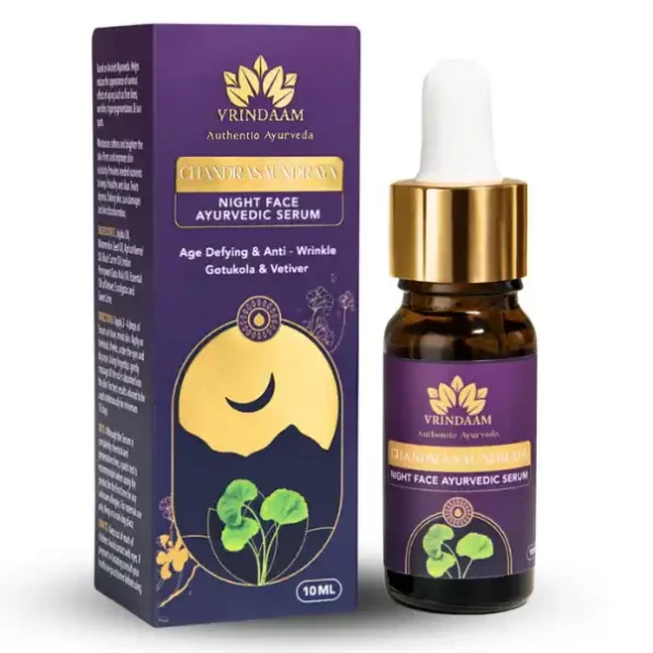 Vrindaam Chandrasaundraya Age Defying & Anti - Wrinkles Night Serum Face Serum, VrindaamNw-039-1.webp, VrindaamNw 039 1