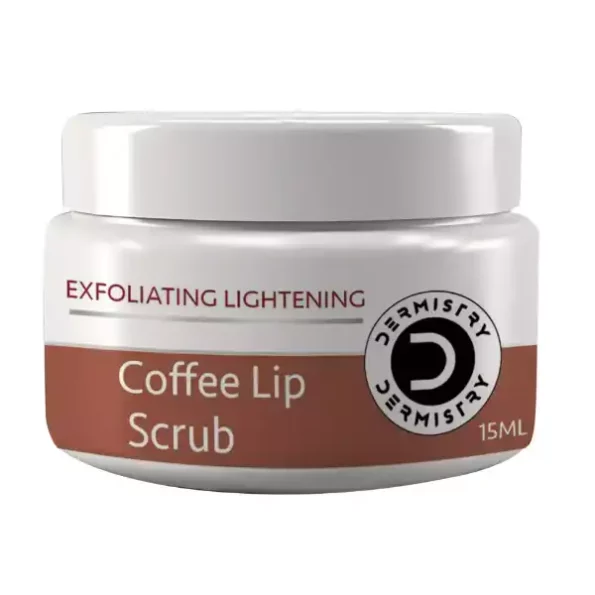 Dermistry Exfoliating Lightening Coffee & Sugar Lip Scrub for Dark Dry Chapped Lips & Pigmentation - 15ml, DermistryLSC-1.webp, DermistryLSC 1