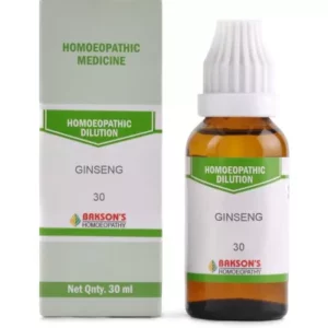 Bakson Ginseng 30 CH (30ml) available on Herbkart