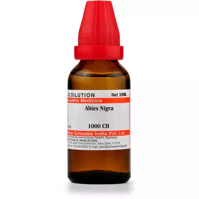 Willmar Schwabe India Abies Nigra 1M (1000 CH) (30ml)