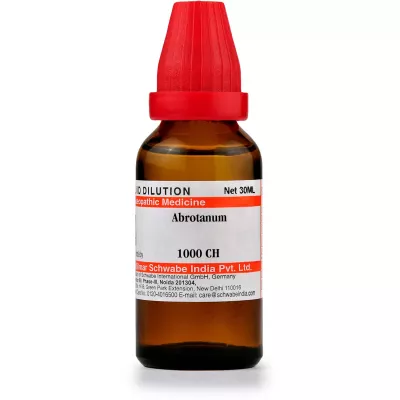 Willmar Schwabe India Abrotanum 1M (1000 CH) (30ml)