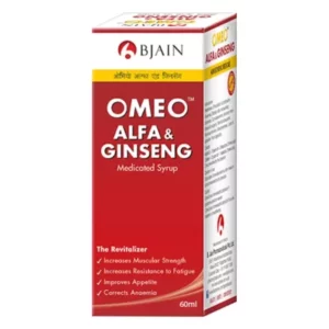 BJain Omeo Alfa & Ginseng Syrup (60ml) available on Herbkart