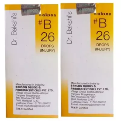 Bakson B26 Injury Drops (30ml, Pack of 1)