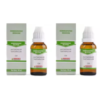 Bakson Antimonium Tartaricum CM CH (30ml, Pack of 1)