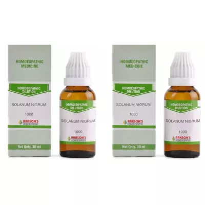 Bakson Solanum Nigrum 1M (1000 CH) (30ml, Pack of 1)