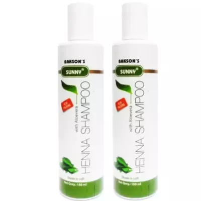 Bakson Sunny Henna Shampoo with Aloe Vera (150ml, Pack of 1)