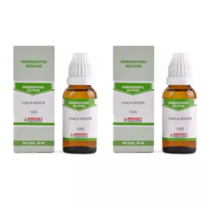 Bakson Vinca Minor 1M (1000 CH) (30ml, Pack of 1) available on Herbkart