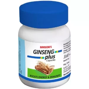 Bakson Ginseng Plus Capsules (30caps) available on Herbkart