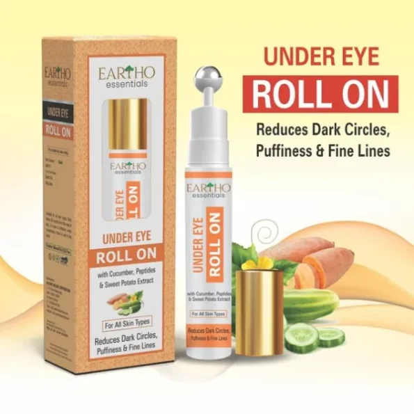 Eartho Essentials Under Eye Roll On Cream 15ml, NOLEUnderEyeCream15ml-1.webp, NOLEUnderEyeCream15ml 1