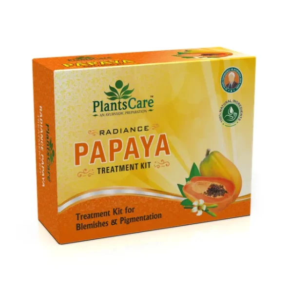 Plants Care Radiance Papaya Treatment Kit 410g+50ml available on Herbkart