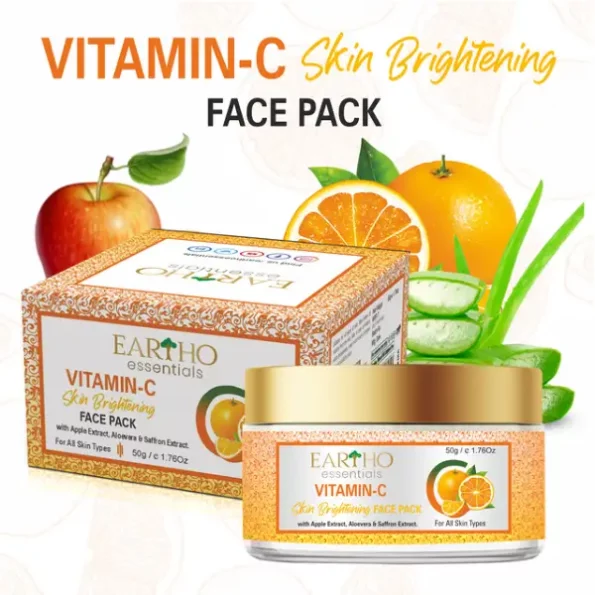 Eartho Essentials Vitamin C Skin Brightening Face Pack 50g, NOLEEVitaminC-Pack50g-1.webp, NOLEEVitaminC Pack50g 1