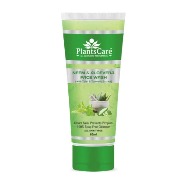 Plants Care Neem & Aloevera Facewash 65ml available on Herbkart