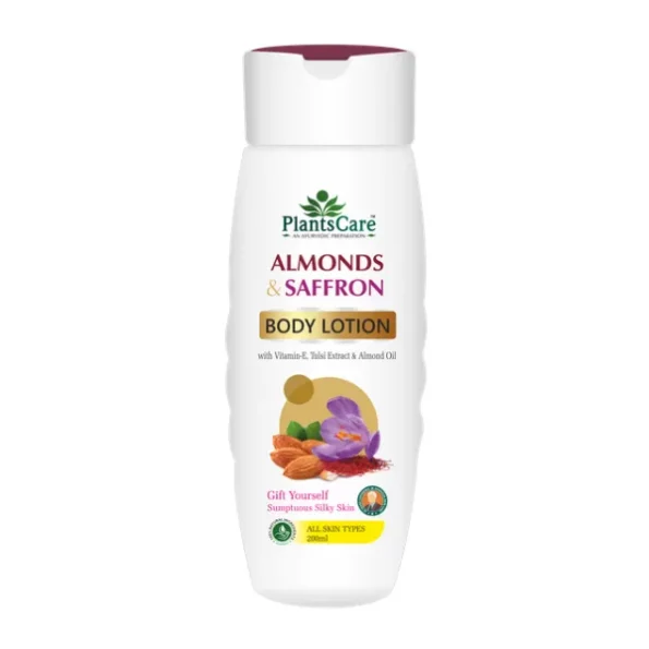 Plants Care Almond & Saffron Body Lotion 200ml, NOLPlantscareAlmondsaffronLotion200ml-1.webp, NOLPlantscareAlmondsaffronLotion200ml 1