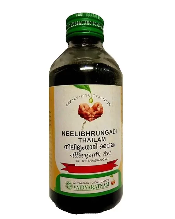 Vaidyaratnam Neelibhringadi Thailam 200 Ml available on Herbkart