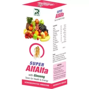 Dr Raj Super Alfalfa With Ginseng Tonic (100ml) available on Herbkart