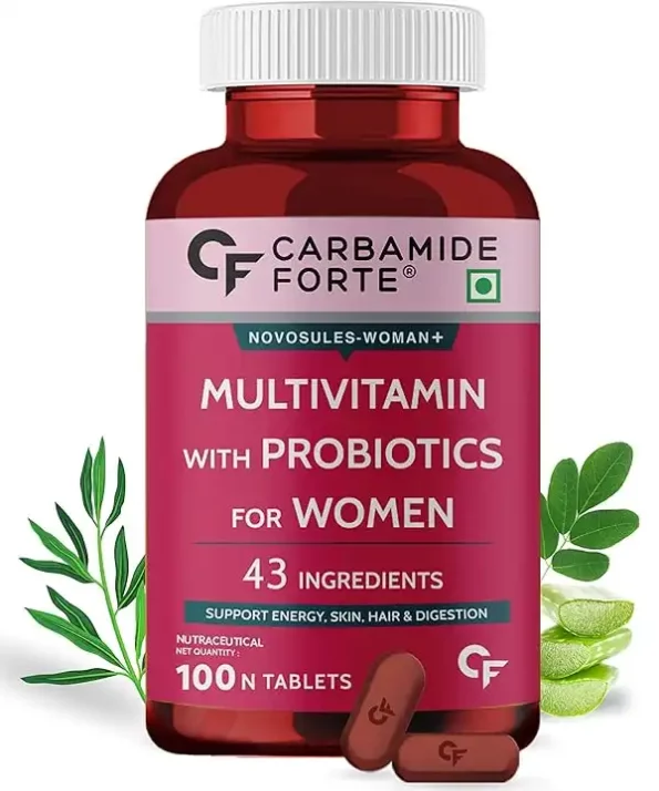 Carbamide Forte Multivitamin for Women with 43 Ingredients -100 Veg Tablets available on Herbkart