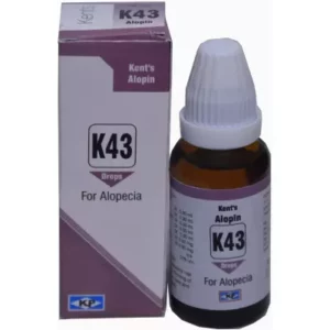 Kent Pharmaceuticals K43 For Alopecia (30ml) available on Herbkart