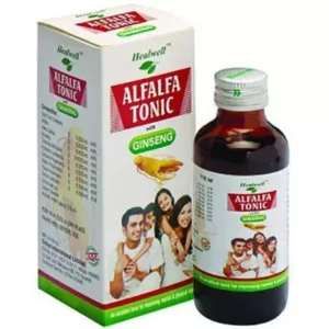 Healwell Alfalfa Tonic With Ginseng (200ml) available on Herbkart