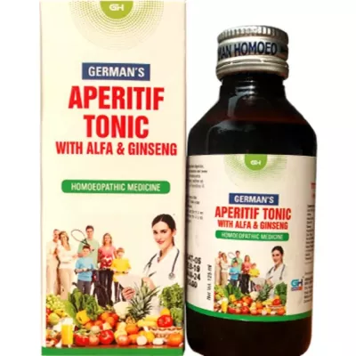 German Homeo Care & Cure Aperitif Tonic With Alfa & Ginseng (200ml) available on Herbkart