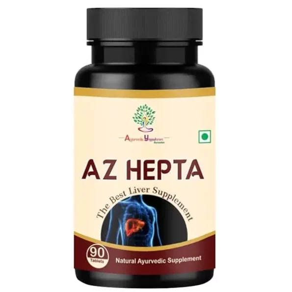 Ayurveda Yogashram Remedies AZ-HEPTA Liver Supplement - 90 Tablets, 51bJ4GZ0SyL._SX600_.webp, 51bJ4GZ0SyL. SX600