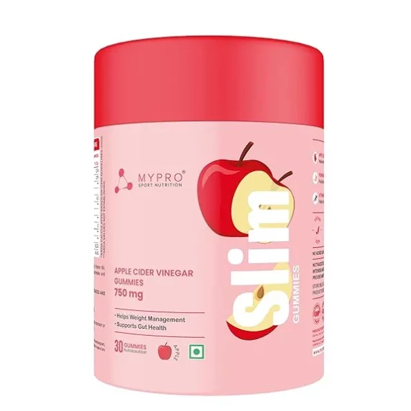 Mypro Sport Nutrition Apple Cider Vinegar Slim Gummies, ACV 750 Mg - 30 Gummies, 71BxYVIrkL._SX600_.webp,